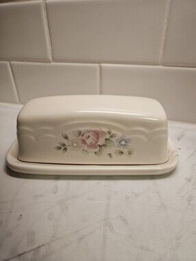 Pfaltzgraff Tea Rose Butter Dish